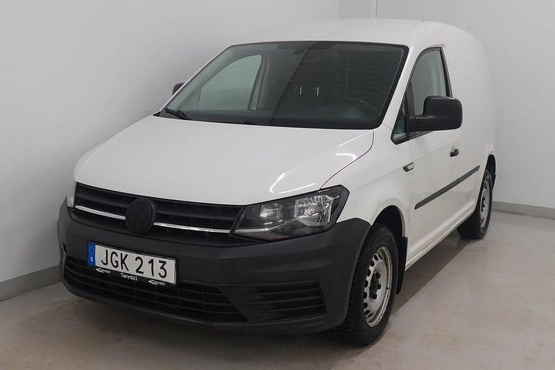Vit Begagnad 2016 VW Caddy Minibuss | 104 900 kr (Bra pris) - Bild 1/4