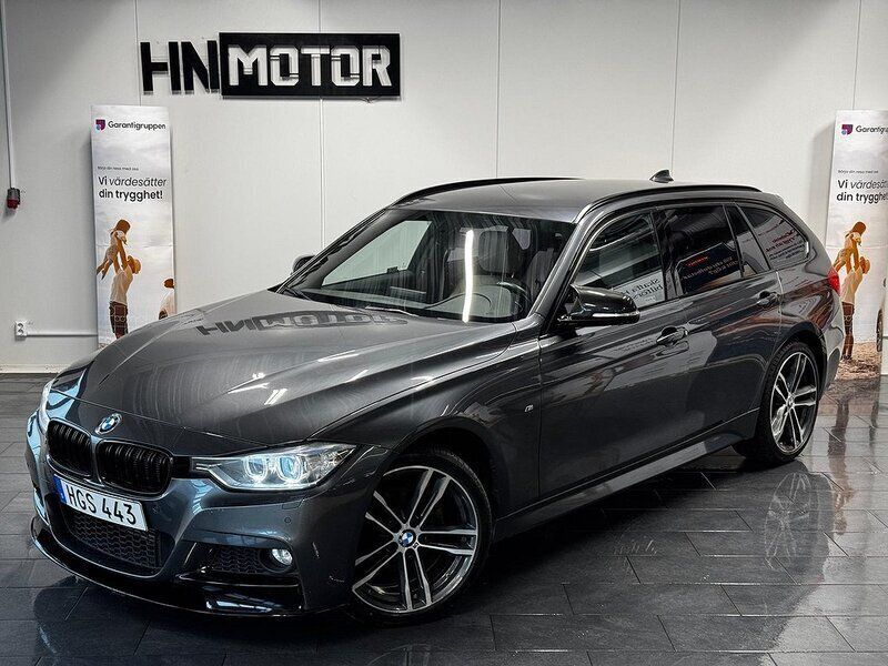 Grå Begagnad 2015 BMW 320 M Sport Kombi | 199 900 kr (Lite dyr) - Bild 1/4