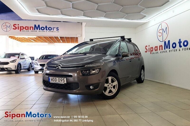 Röd Begagnad 2015 Citroën Grand C4 Picasso Minibuss | 98 000 kr (Bra pris) - Bild 1/4