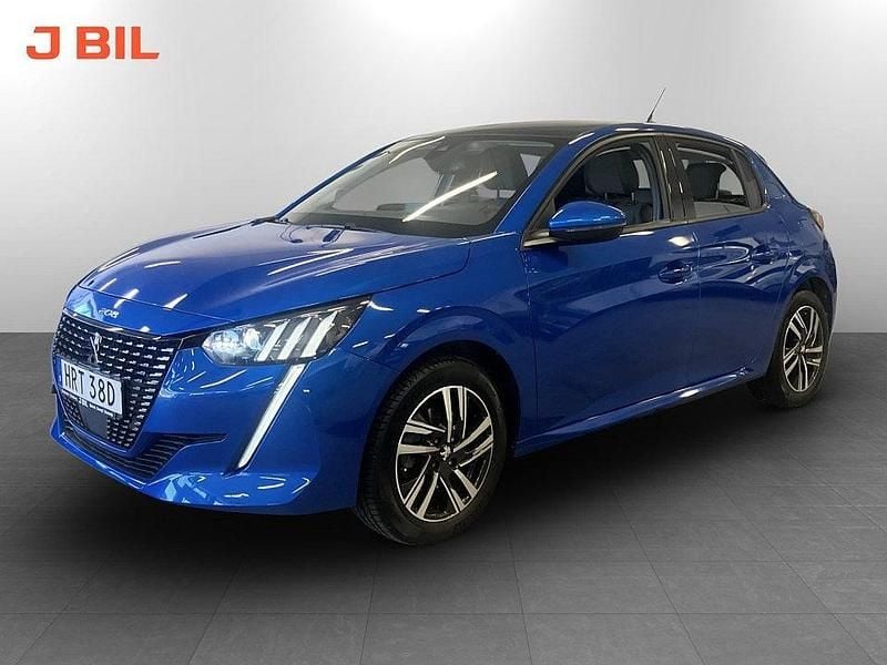 Blå Begagnad 2019 Peugeot 208 Allure Halvkombi | 159 900 kr (Marknadspris) - Bild 1/4