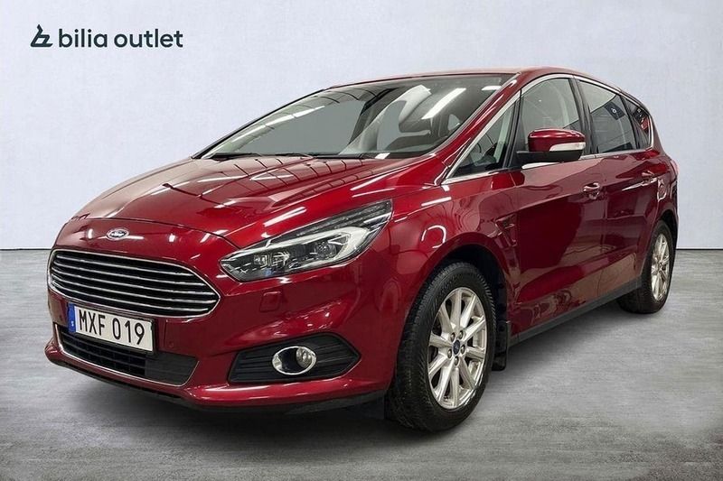 Röd Begagnad 2015 Ford S-MAX Business Edition Minibuss | 159 900 kr (Marknadspris) - Bild 1/3