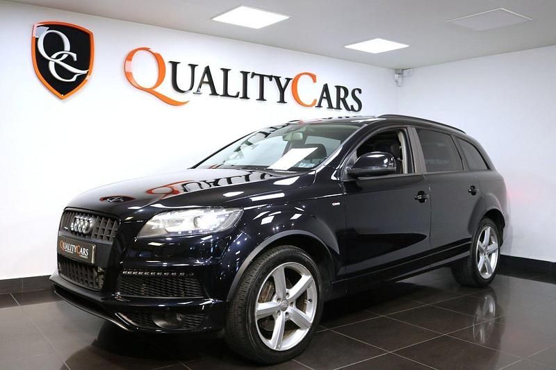 Grå Begagnad 2010 Audi Q7 S-Line SUV | 199 000 kr (Bra pris) - Bild 1/4