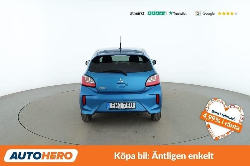 Begagnad Mitsubishi Space Star 80 HK (58 kW) 2020 Blå Halvkombi
