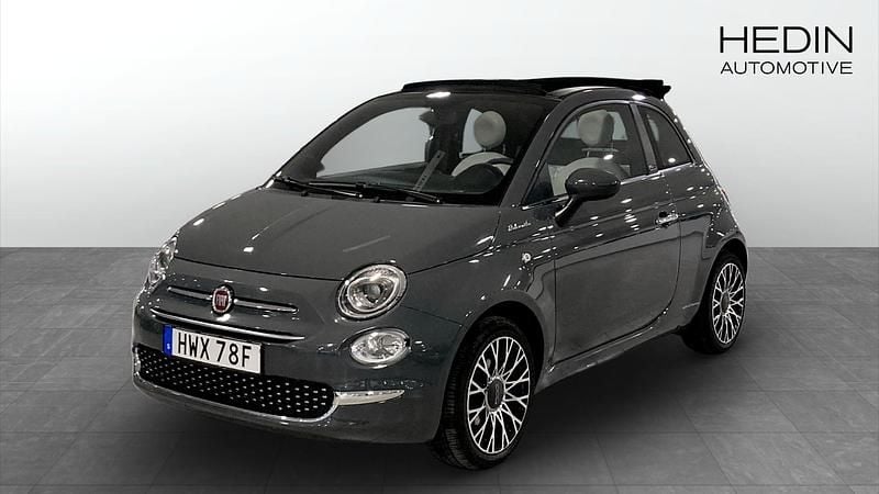 Grå Begagnad 2022 Fiat 500 Dolcevita Halvkombi | 149 900 kr (Marknadspris) - Bild 1/4