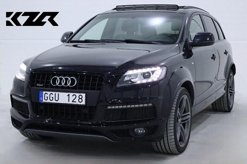 Svart Begagnad 2013 Audi Q7 S-Line SUV | 179 900 kr (Marknadspris) - Bild 1/4