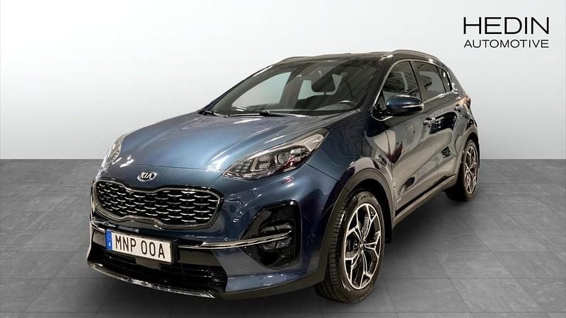 Blå (blue) Begagnad 2019 Kia Sportage GT-Line SUV | 209 900 kr (Bra pris) - Bild 1/4
