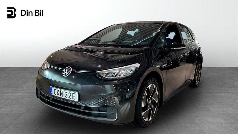 Mörkgrå Begagnad 2022 VW ID.3 Pro Halvkombi | 264 900 kr (Marknadspris) - Bild 1/4