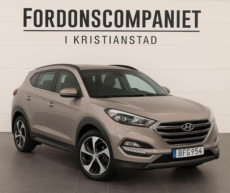 Ljusbrun (brun) Begagnad 2016 Hyundai Tucson Comfort SUV | 169 900 kr (Marknadspris) - Bild 1/1