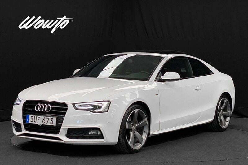Vit Begagnad 2015 Audi A5 S-Line Sportkupé | 209 800 kr (Marknadspris) - Bild 1/3
