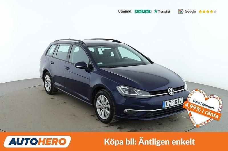 Begagnad VW Golf VII 117 HK (86 kW) 2018 Mörkblå Kombi