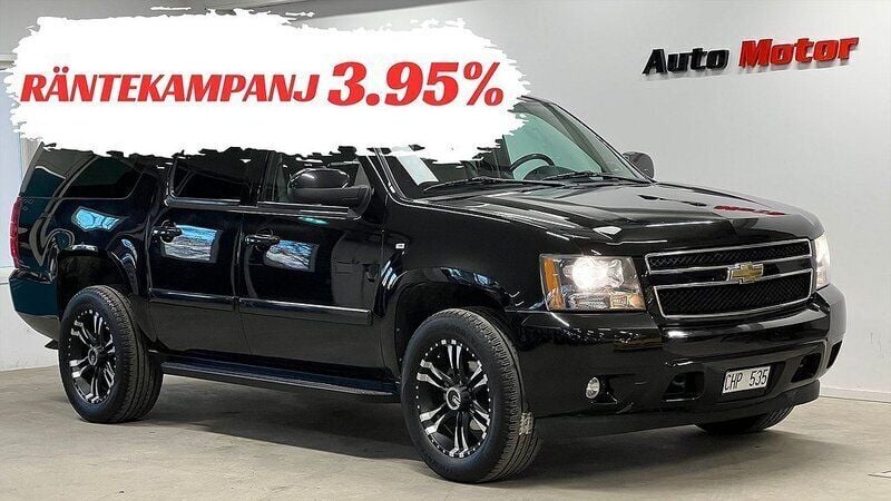 Svart Begagnad 2008 Chevrolet Suburban SUV | 219 900 kr - Bild 1/3