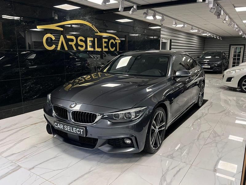 Grå Begagnad 2018 BMW 420 Gran Coupé M Sport Sportkupé | 259 800 kr (Marknadspris) - Bild 1/4