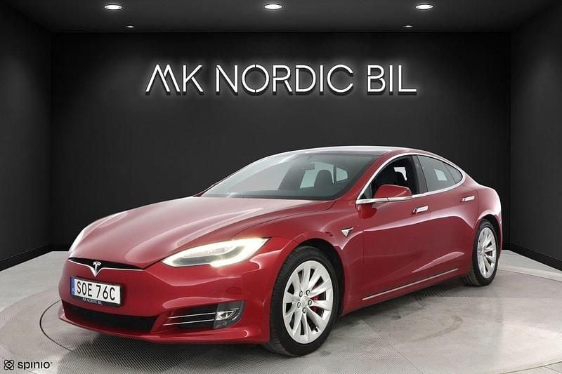 Röd Begagnad 2019 Tesla Model S Performance Halvkombi | 494 900 kr (Lite dyr) - Bild 1/4