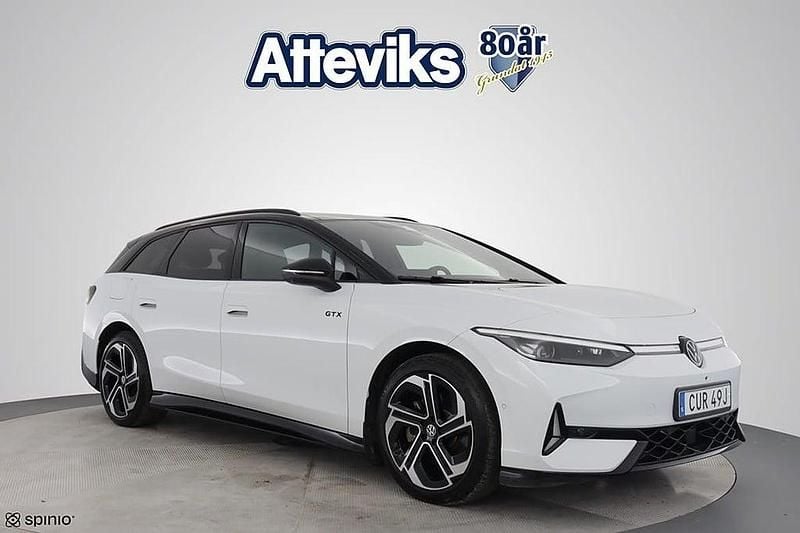 Vit Begagnad 2024 VW ID.7 GTX Kombi | 579 800 kr (Bra pris) - Bild 1/4