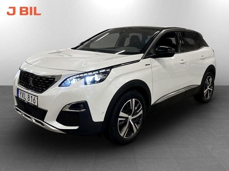 Vit Begagnad 2018 Peugeot 3008 GT-line SUV | 209 900 kr (Bra pris) - Bild 1/4