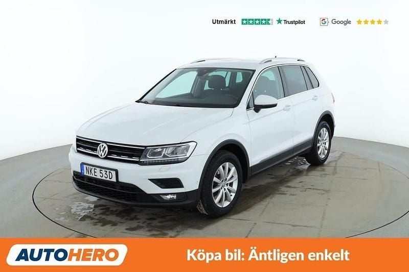 Vit Begagnad 2019 VW Tiguan SUV | 249 000 kr (Marknadspris) - Bild 1/4