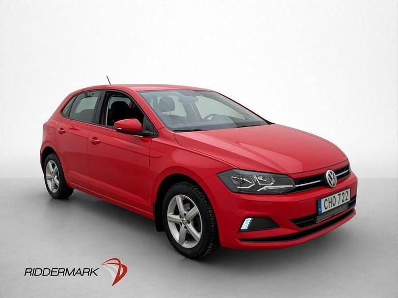 Begagnad VW Polo 95 HK (69 kW) 2020 Röd Halvkombi