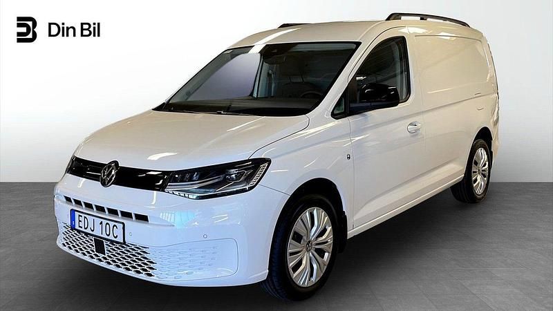 Vit (candyvit) Ny 2025 VW Caddy Maxi Minibuss | 461 500 kr (Marknadspris) - Bild 1/4