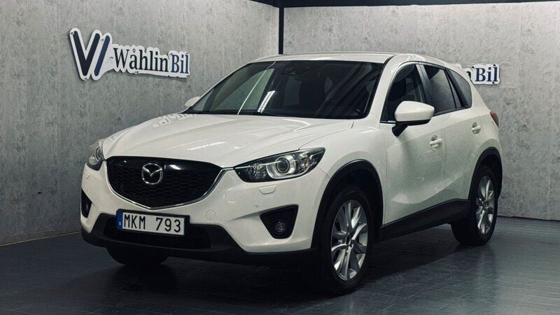 Vit Begagnad 2013 Mazda CX-5 SUV | 144 900 kr (Marknadspris) - Bild 1/4