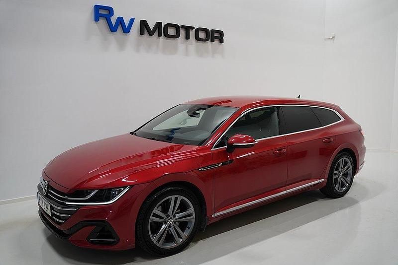 Röd Begagnad 2020 VW Arteon R-line Kombi | 309 700 kr (Marknadspris) - Bild 1/4
