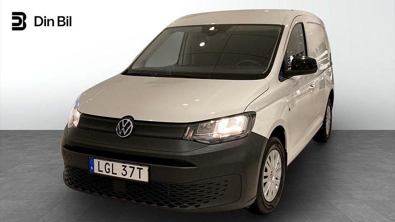 Vit (candyvit) Begagnad 2023 VW Caddy Minibuss | 214 900 kr (Bra pris) - Bild 1/4