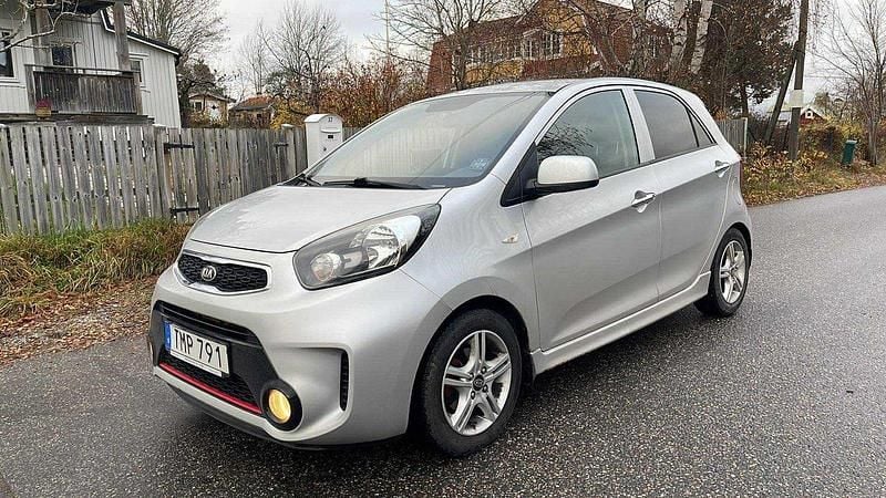 Grå Begagnad 2016 Kia Picanto Halvkombi | 53 900 kr (Marknadspris) - Bild 1/4