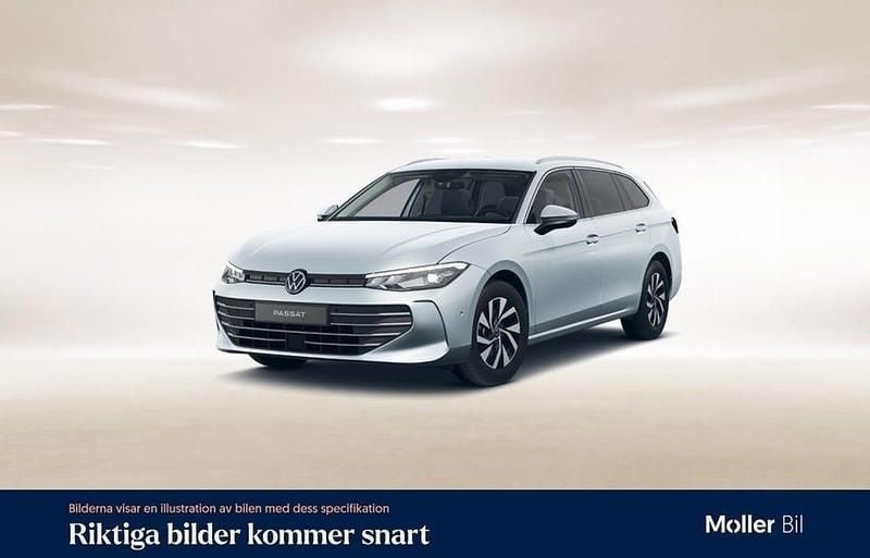 Oyster silver metallic Begagnad 2024 VW Passat Business Kombi | 349 000 kr (Marknadspris) - Bild 1/3