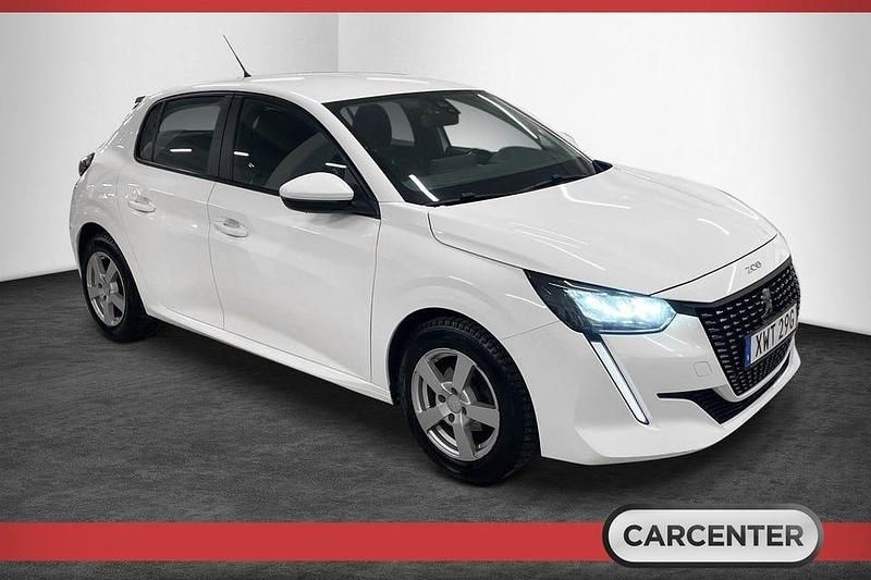 Begagnad Peugeot 208 Active 75 HK (55 kW) 2020 Vit Halvkombi