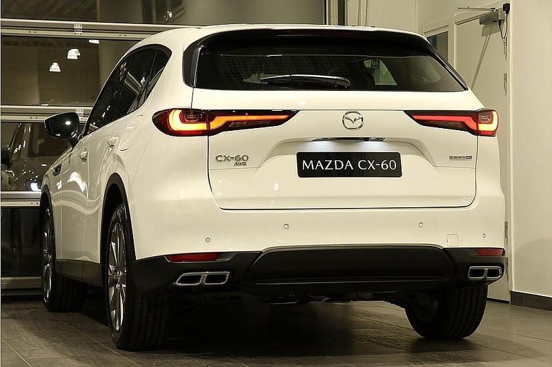 Ny Mazda CX-60 Exclusive-Line 328 HK (241 kW) 2025 Vit SUV