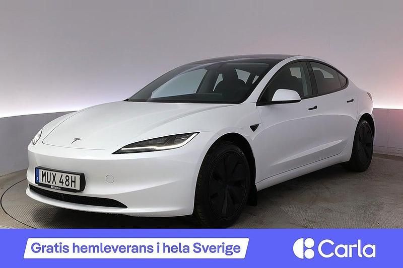 Begagnad Tesla Model 3 Long Range RWD 235 kW (320 HK) 2024 Vit Sedan