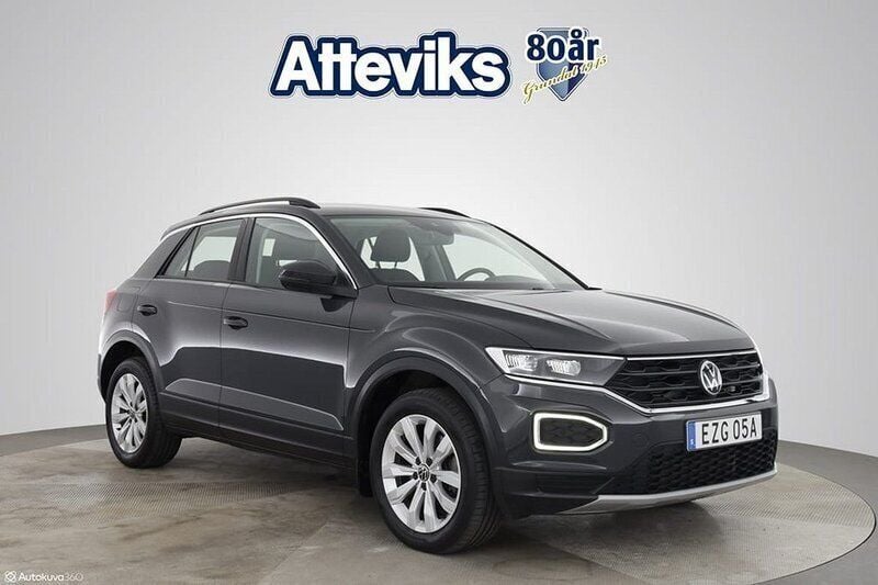 Grå Begagnad 2021 VW T-Roc SUV | 294 900 kr (Lite dyr) - Bild 1/3