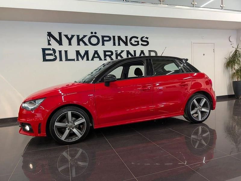 Begagnad Audi A1 Sportback S-Line 86 HK (63 kW) 2014 Röd Halvkombi