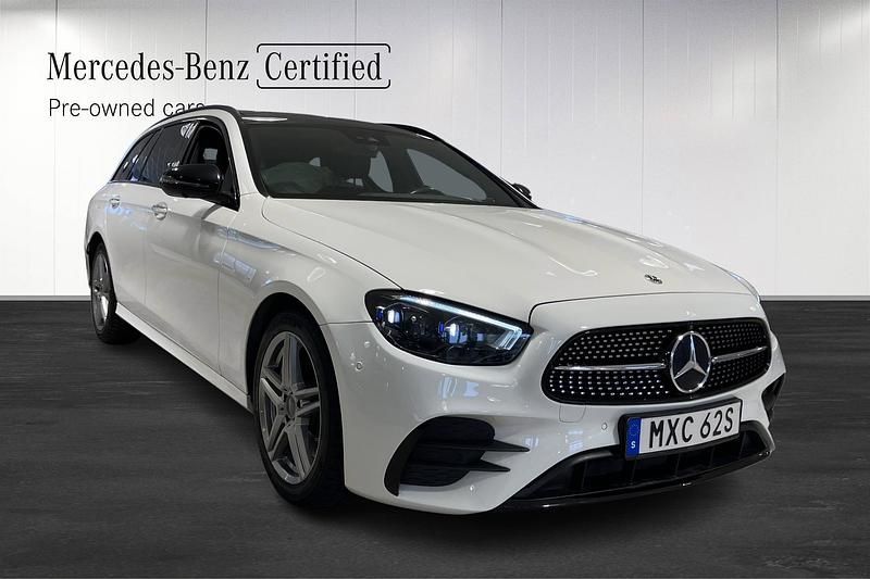 Begagnad Mercedes E450 AMG 367 HK (269 kW) 2021 Vit Kombi