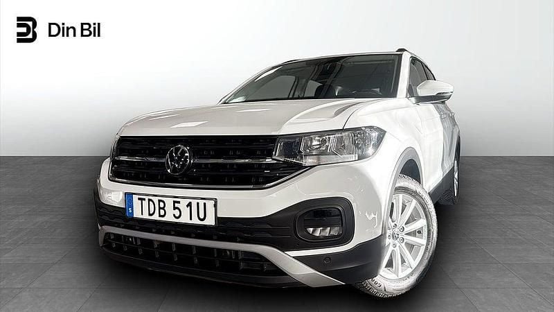 Pure white Begagnad 2023 VW T-Cross Comfortline SUV | 189 900 kr (Marknadspris) - Bild 1/4