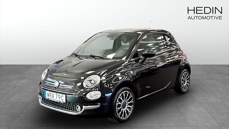 Svart (black) Begagnad 2021 Fiat 500 Star Halvkombi | 137 900 kr (Marknadspris) - Bild 1/4