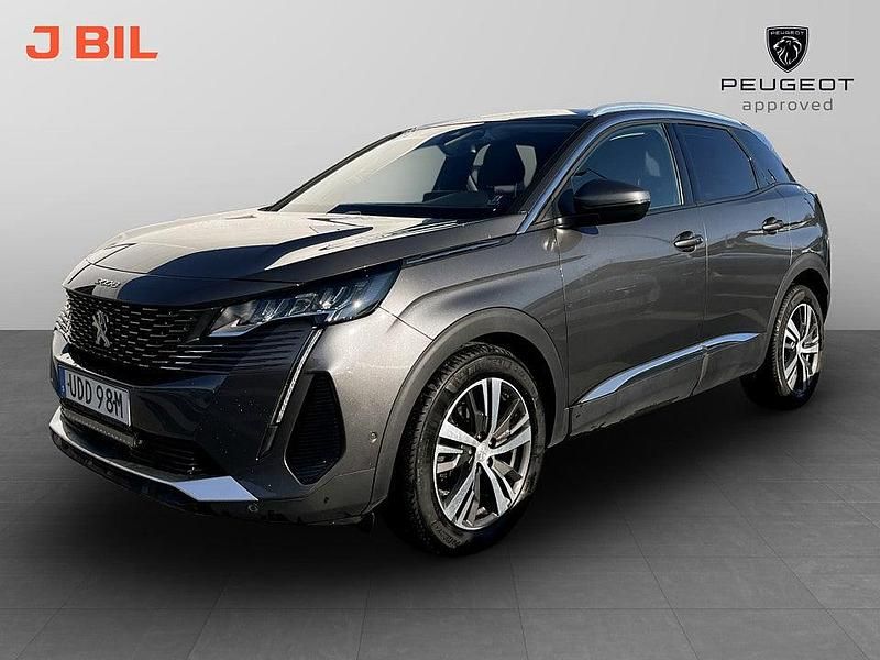 Grå Begagnad 2021 Peugeot 3008 Allure SUV | 224 900 kr (Marknadspris) - Bild 1/4