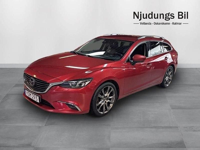 Röd Begagnad 2016 Mazda 6 Optimum Kombi | 149 900 kr (Marknadspris) - Bild 1/4