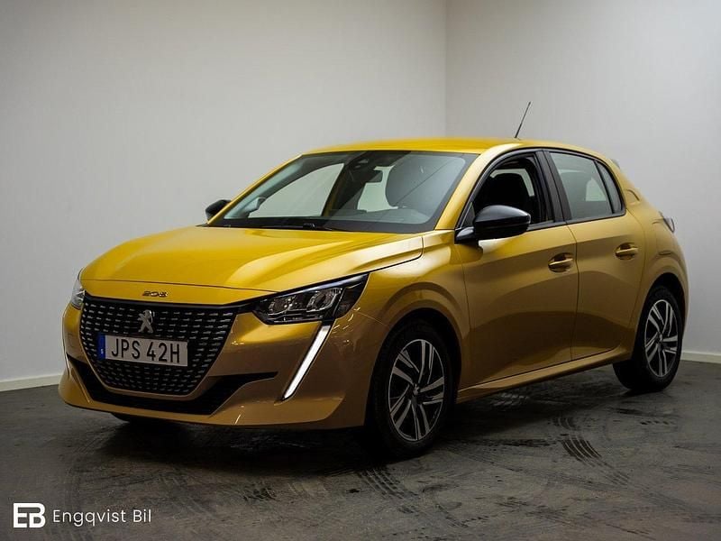 Gul Begagnad 2022 Peugeot 208 Active Halvkombi | 142 900 kr (Marknadspris) - Bild 1/4