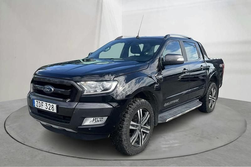 Svart Begagnad 2018 Ford Ranger Wildtrack Pickup | 259 000 kr (Superpris) - Bild 1/4