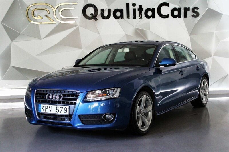 Blå Begagnad 2010 Audi A5 Sportback Sport Halvkombi | 124 900 kr (Marknadspris) - Bild 1/4