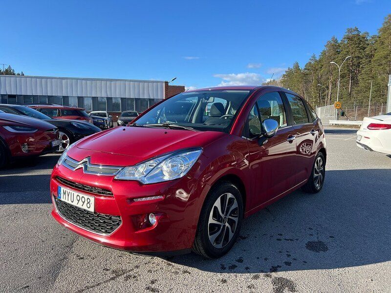 Röd Begagnad 2014 Citroën C3 Halvkombi | 89 900 kr (Dyr) - Bild 1/4