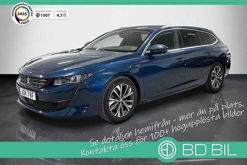 Blåmetallic Begagnad 2021 Peugeot 508 SW Allure Kombi | 209 900 kr (Marknadspris) - Bild 1/3