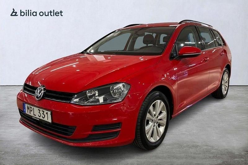 Röd Begagnad 2014 VW Golf VII Style Kombi | 99 900 kr (Marknadspris) - Bild 1/4