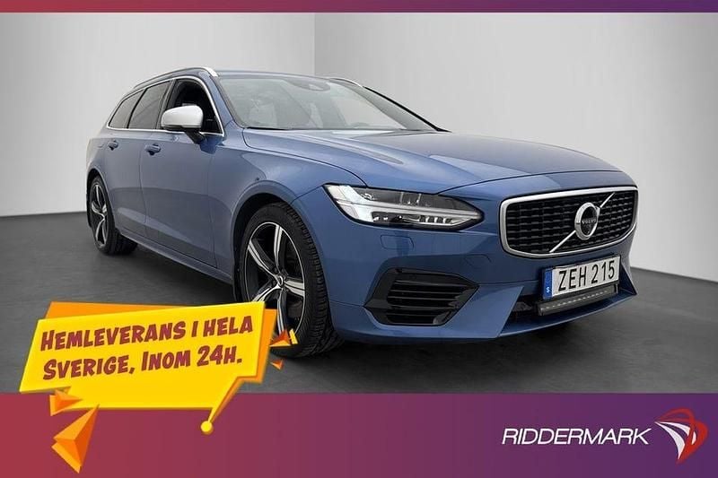 Blå Begagnad 2019 Volvo V90 R-Design Kombi | 339 800 kr (Lite dyr) - Bild 1/3