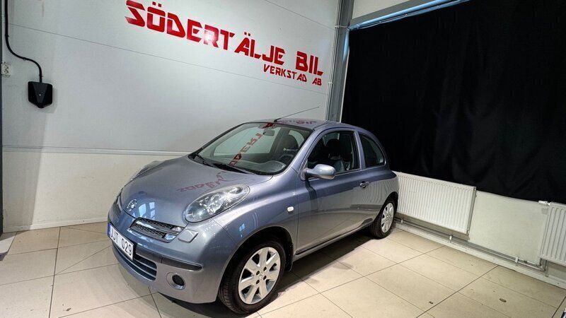 Ljusblå Begagnad 2007 Nissan Micra Halvkombi | 29 900 kr (Marknadspris) - Bild 1/4