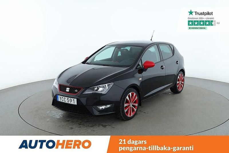 Svart Begagnad 2016 Seat Ibiza FR Halvkombi | 91 000 kr - Bild 1/4