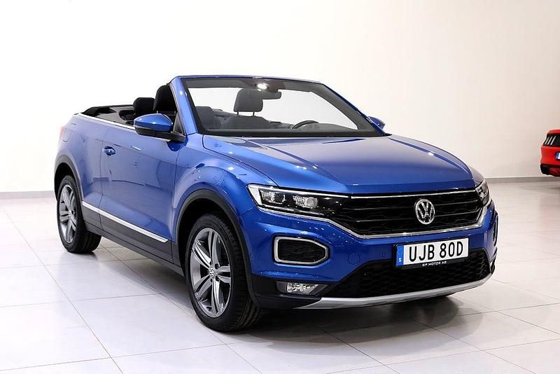 Begagnad VW T-Roc Cabriolet Beats 150 HK (110 kW) 2020 Blå Cab