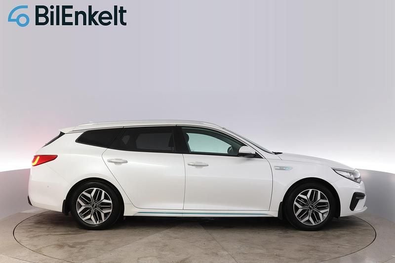 Begagnad Kia Optima Hybrid Sport 205 HK (150 kW) 2019 Vit Sedan
