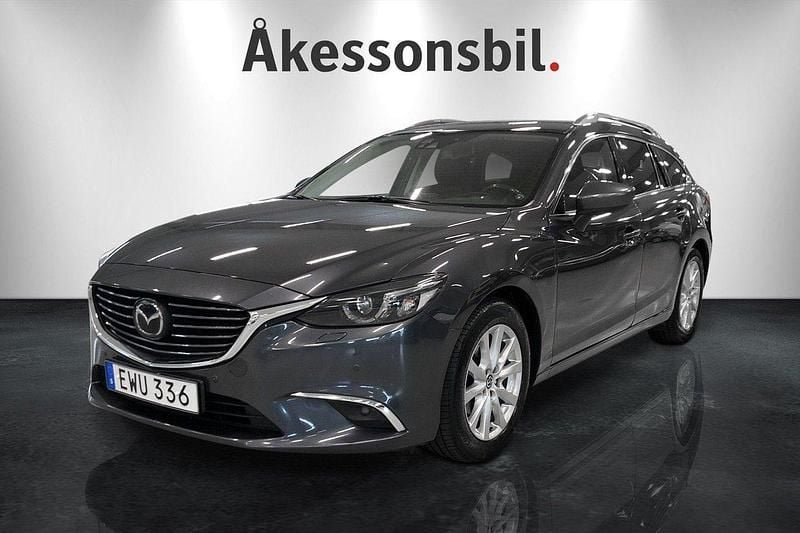 Meteor grey metallic Begagnad 2014 Mazda 6 Optimum Kombi | 169 000 kr - Bild 1/4