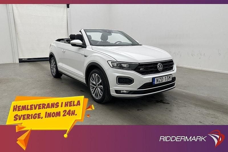Vit Begagnad 2021 VW T-Roc Cabriolet R-line Cab | 279 900 kr - Bild 1/3